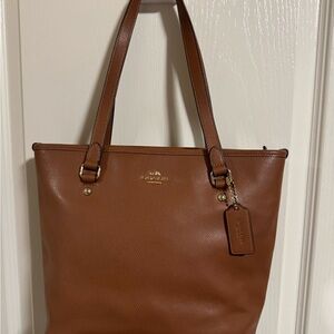 Coach Tan Leather Tote Bag